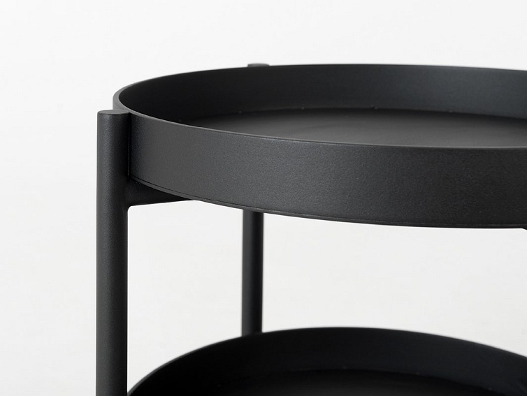 Stolik Hanna Metal 2-F 40x60 Czarny