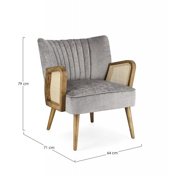Fotel VIRNA Szary