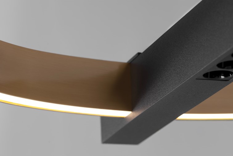 Lampa Wisząca METIS K-8232 Złoty/Czarny