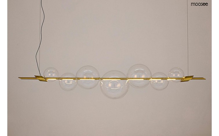 Lampa Wisząca ECHO 140 Złoty/Transparentny