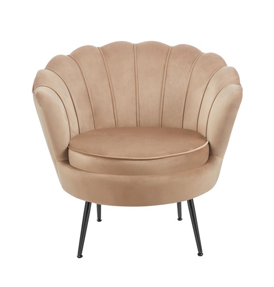 Fotel Velvet LC-032-1 Cappuccino/Czarny