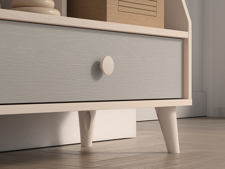 Regał MEVEL 09 Beżowy/Szary