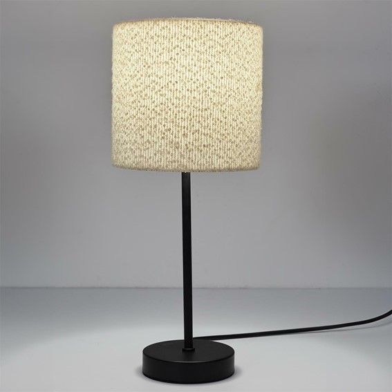 Lampa Metalowa z Kloszem BOUCLE Biały