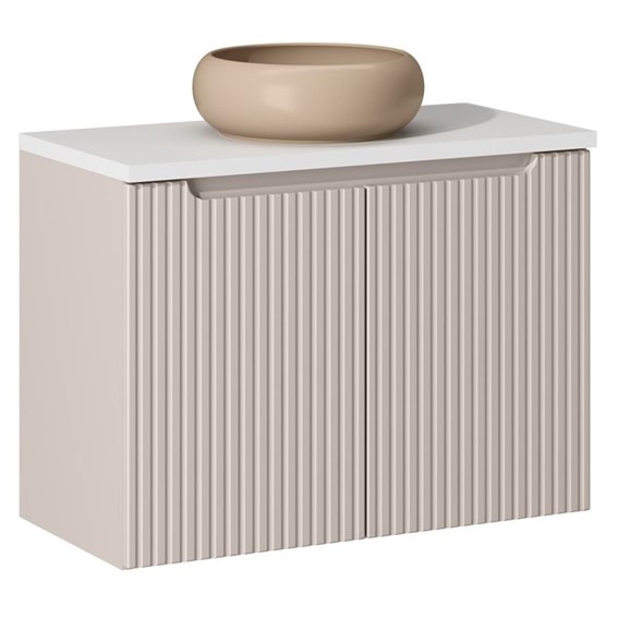 Zestaw Meblowy WIKI 80cm Biały Mat/Kaszmirowy Mat