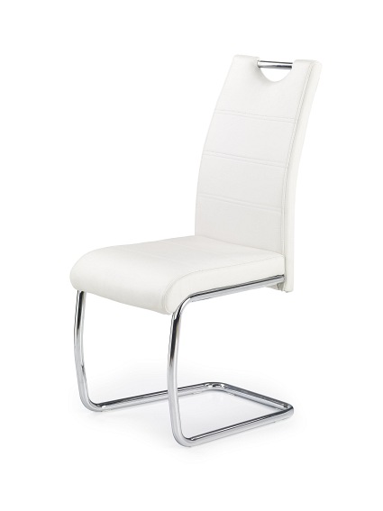 Krzesło K211 Chrom/Biały Ekoskóra