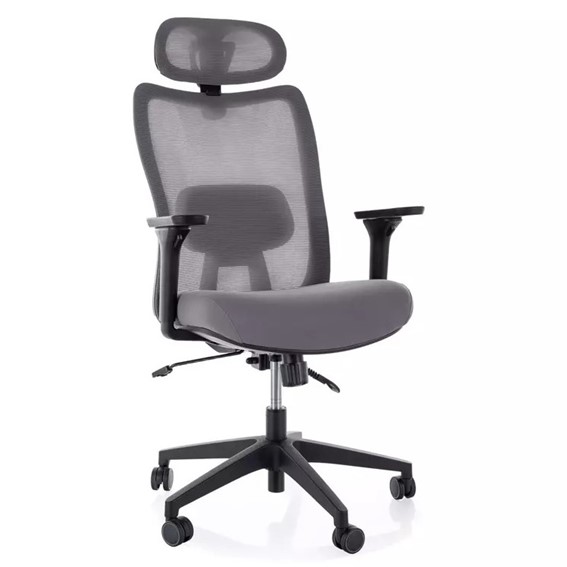 Fotel Obrotowy Q-724H Szary