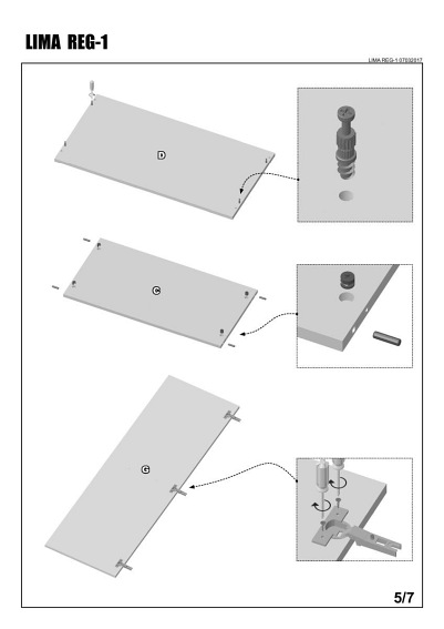 Regał LIMA REG1 Biały