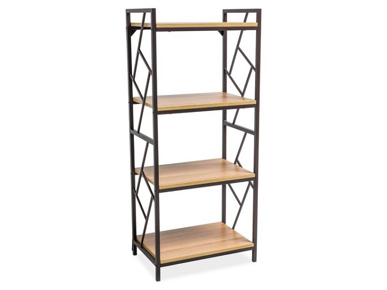 Regał TABLO R4 Dąb/Ciemny Brąz