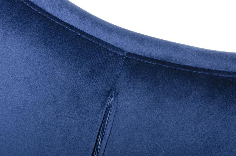 Fotel EGG Szeroki Velvet Ciemny Niebieski