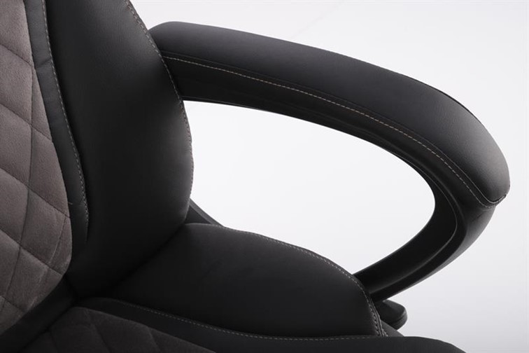 Fotel Gabinetowy GANDALF Czarny/Popiel