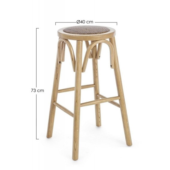 Krzesło Barowe CIRCLE Beżowy