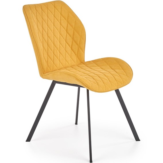 Krzesło K360 Czarny/Musztardowy