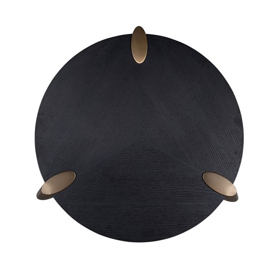 Zestaw Stolików Kawowych BRODY Fi122cm Brąz/Złoty