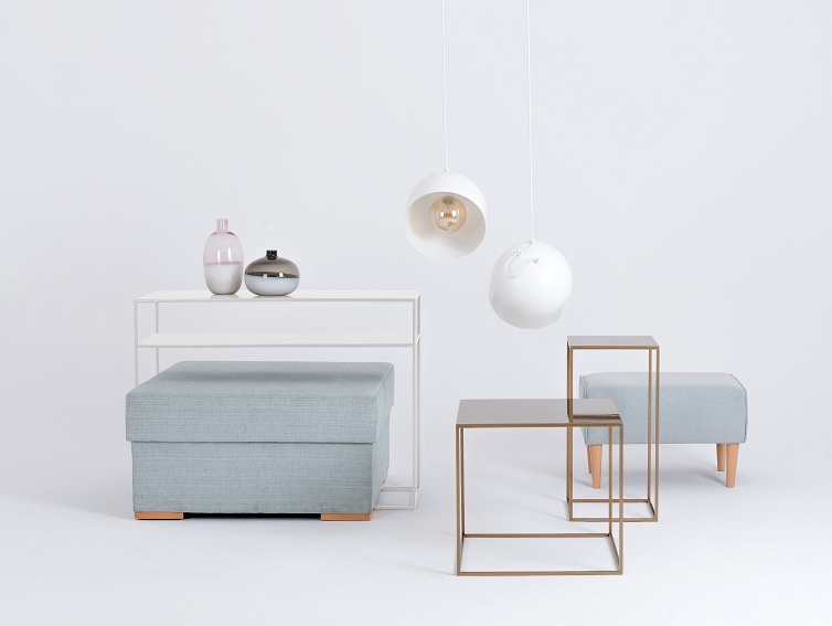 Konsola TENSIO 2 Floor Metal 100x35 Biały