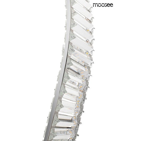 Lampa Wisząca WAVE CORDON 1A Srebrny/Transparentny