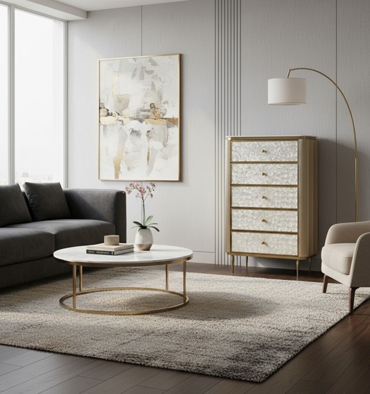 Komoda STILIG ST911 Złoty