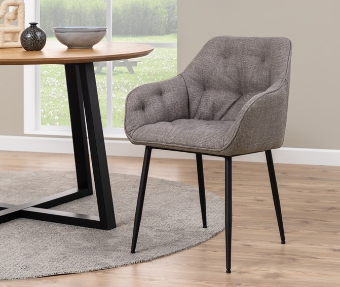 Krzesło BROOKE Szary Jasny