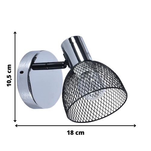 Kinkiet RONI Chrom/Metal