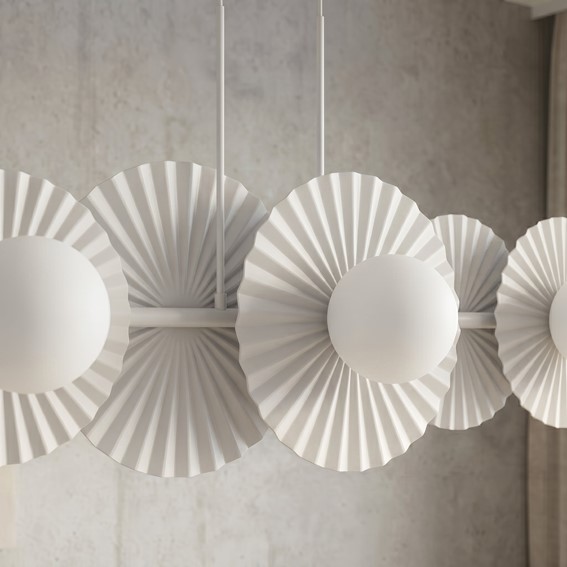 Lampa Wisząca UMBRA 6 Biały/Opal