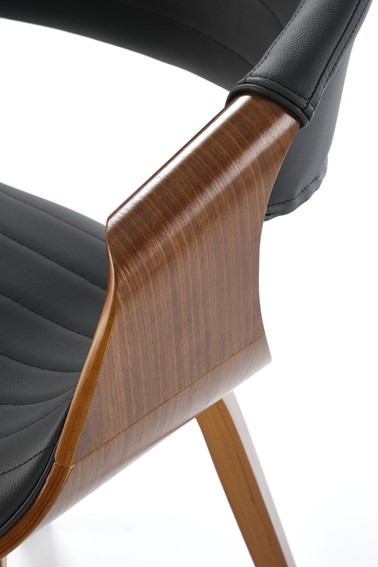 Krzesło K544 Czarny/Orzechowy