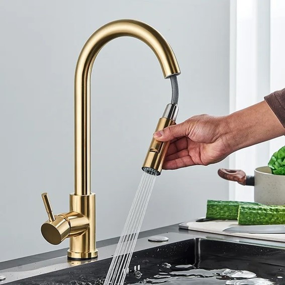 Bateria Kuchenna FRESH Złoty Szczotkowany