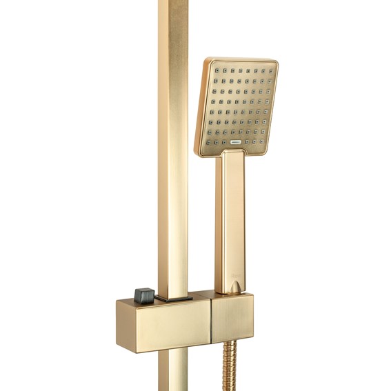 Zestaw Natryskowy JACK Złoty Szczotkowany