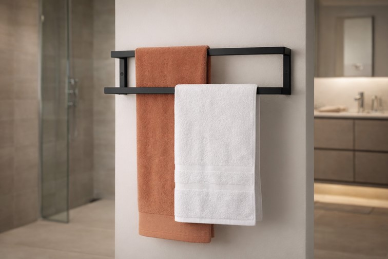 Wieszak Łazienkowy KAJA HOME KS-42 Czarny