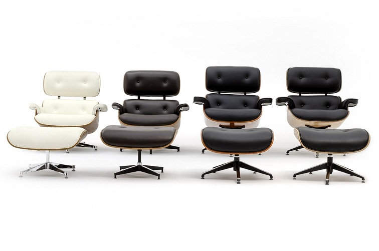 Fotel Lounge z Podnóżkiem 84x85x91 Czarny/Jesion