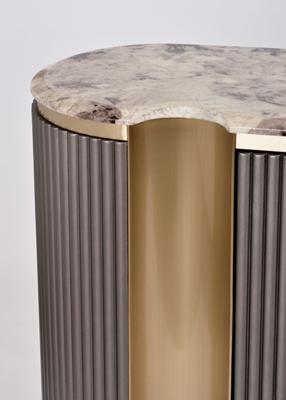 Komoda STILIG ST917 Grafitowy/Złoty