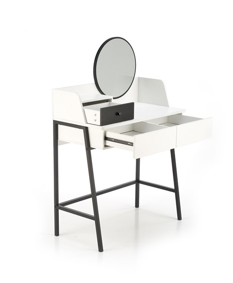 Konsolka AGNES Czarny/Biały