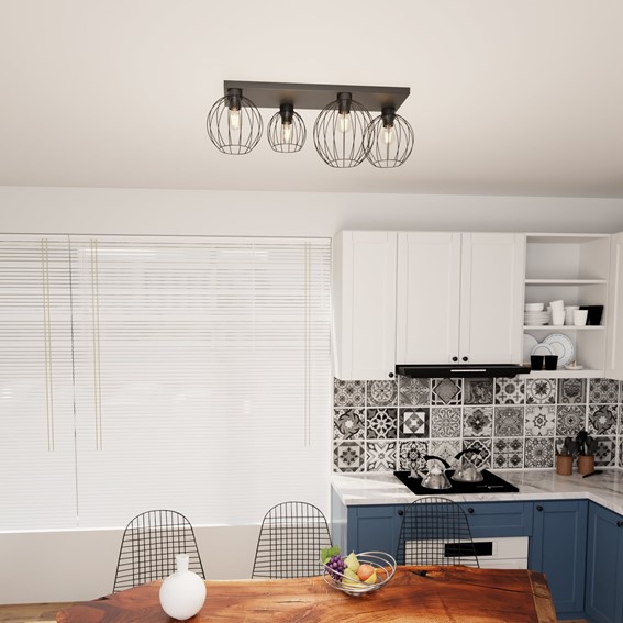 Lampa Sufitowa NEST 4 Czarny