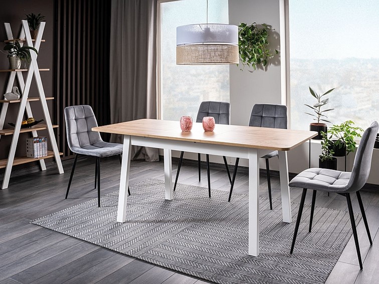 Krzesło MILA D Velvet Dąb/Szary Bluvel 14