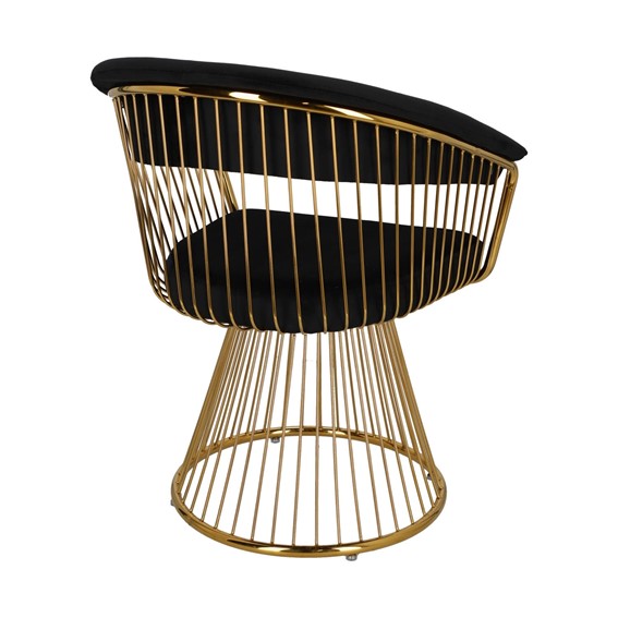 Krzesło FEENY Velvet Czarny