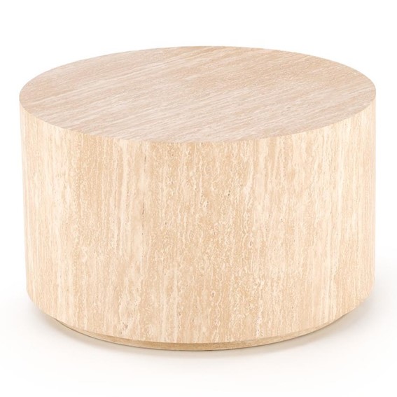 Ława TRAVERTINO fi60 Beżowy