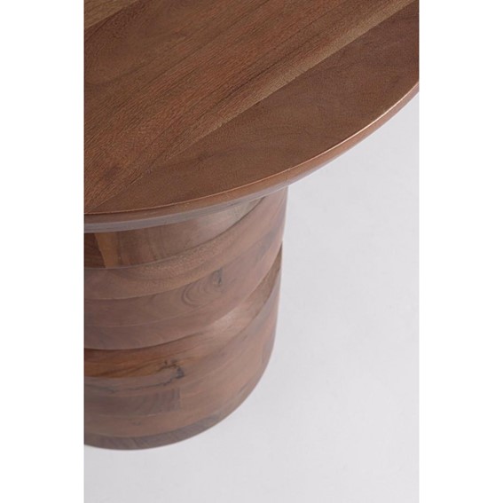 Stolik Kawowy CORTEZ Fi55cm Brązowy