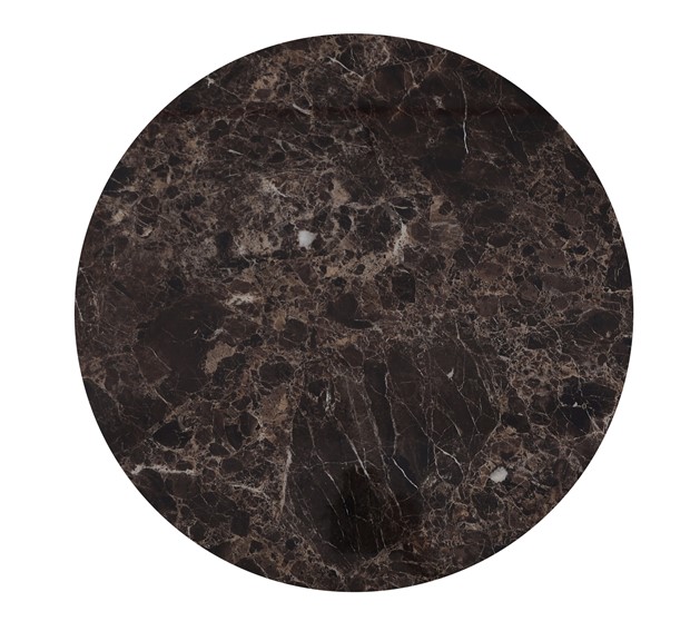 Stolik MODIG M81 fi60 Złoty/Brązowy