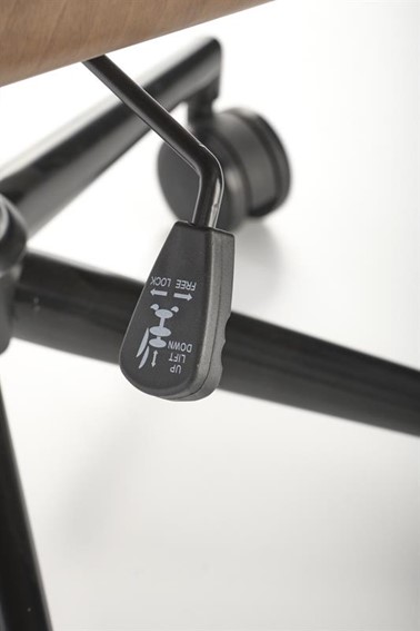 Fotel Gabinetowy GAVIN Czarny/Orzech