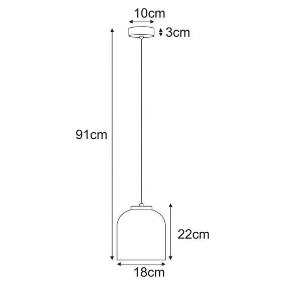 Lampa Wisząca CAPRI K-5620 Bursztynowy/Czarny