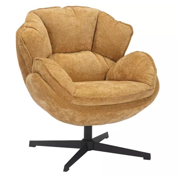 Fotel BETTY Curry/Czarny