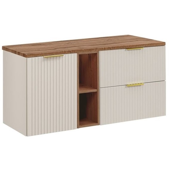 Zestaw Meblowy 120cm Dąb Wotan/Kaszmirowy Mat