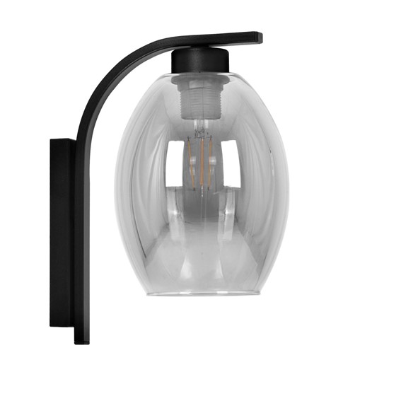 Kinkiet BALBO K-5723 Dymiony/Czarny