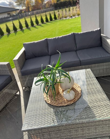 Zestaw Ogrodowy MALAGA COMFORT MAX Szary