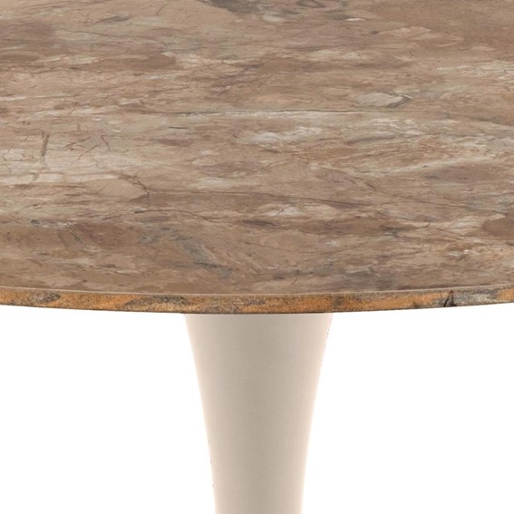 Stół MALTA fi90 Brązowy/Beżowy