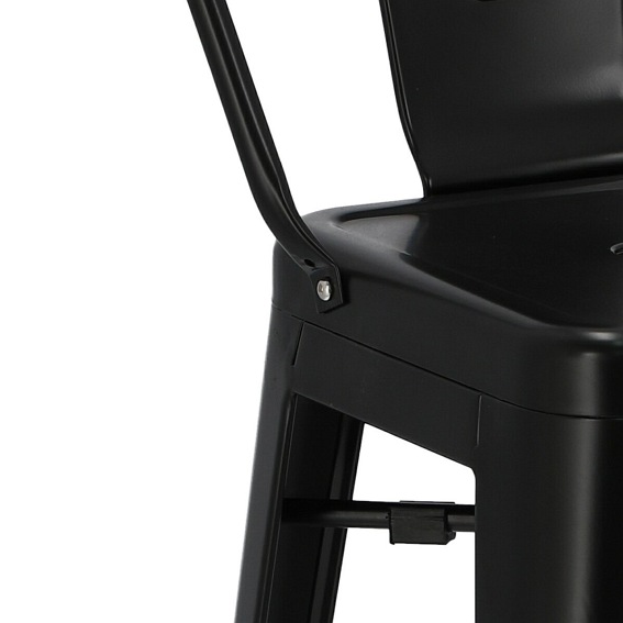 Hoker PARIS BACK Short 75cm czarny insp.Tolix