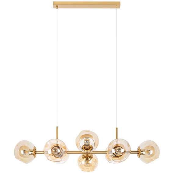 Lampa Wisząca ROMEO GOLD Złoty/Bursztyn