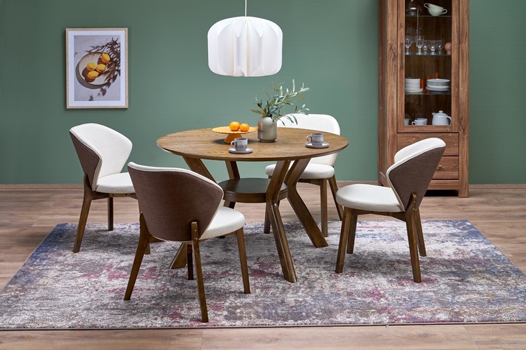 Krzesło K583 Orzechowy/Brązowy/Beżowy