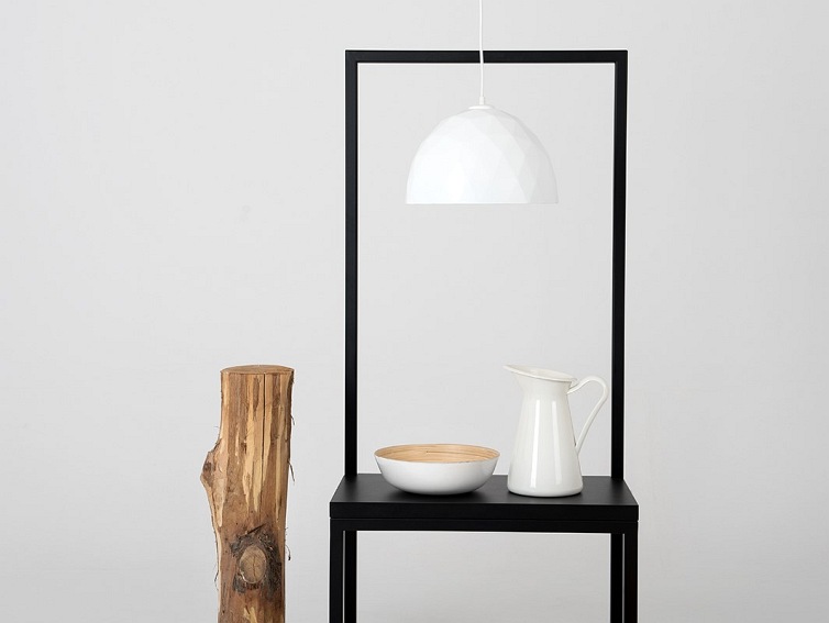 Lampa Wisząca Leonard M 35x90 Miedziany/Biały