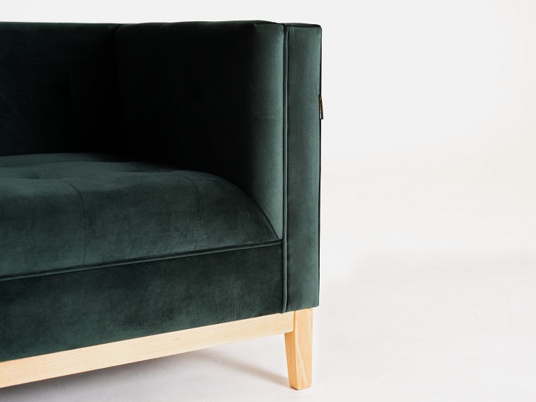 Fotel By-Tom 95x85x73 Avocado/Naturalny