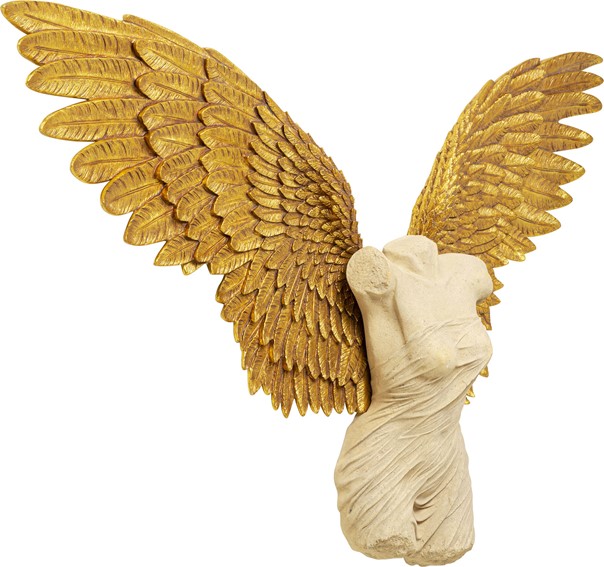 Dekoracja Ścienna GUARDIAN ANGEL 124x71 cm Marmur/Złoty