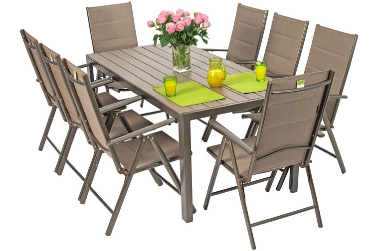 Zestaw Ogrodowy Modena Max 8-Osobowy Brązowy
